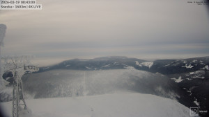 Sněžka - Sněžka - lanovka z Pece pod Sněžkou - 19.2.2026 v 08:45