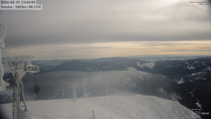 Sněžka - Sněžka - lanovka z Pece pod Sněžkou - 19.2.2026 v 13:45 Sněžka - Sněžka - lanovka z Pece pod Sněžkou - 19.2.2026 v 13:45