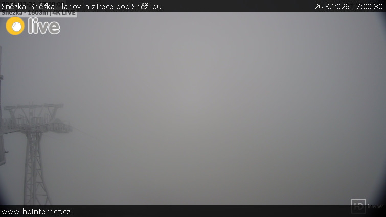 Sněžka - Sněžka - lanovka z Pece pod Sněžkou - 26.3.2026 v 17:00