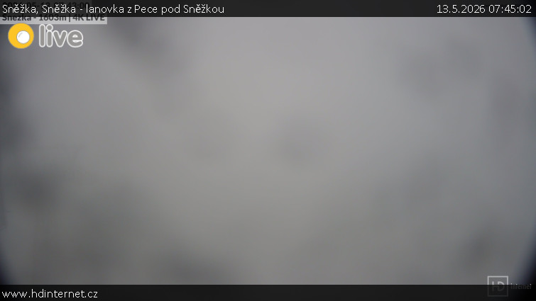 Sněžka - Sněžka - lanovka z Pece pod Sněžkou - 13.5.2026 v 07:45