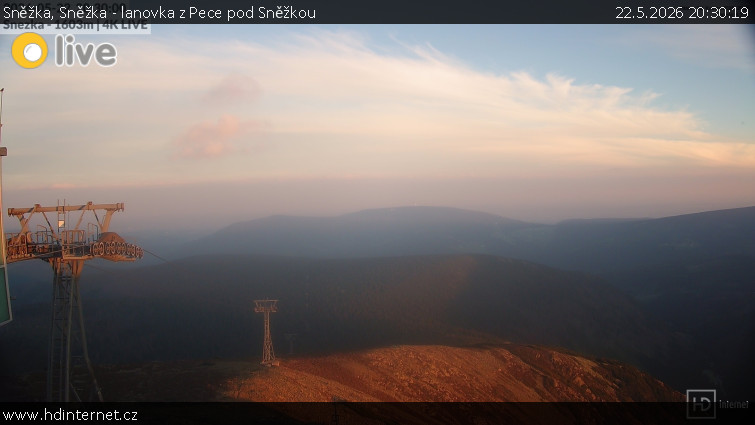 Sněžka - Sněžka - lanovka z Pece pod Sněžkou - 22.5.2026 v 20:30