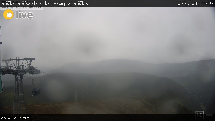 Sněžka - Sněžka - lanovka z Pece pod Sněžkou - 5.6.2026 v 11:15
