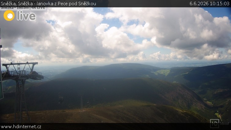 Sněžka - Sněžka - lanovka z Pece pod Sněžkou - 6.6.2026 v 10:15