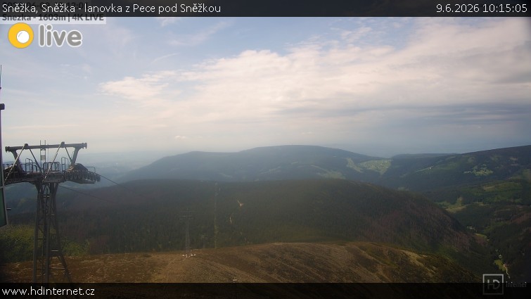 Sněžka - Sněžka - lanovka z Pece pod Sněžkou - 9.6.2026 v 10:15