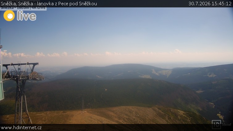 Sněžka - Sněžka - lanovka z Pece pod Sněžkou - 30.7.2026 v 15:45