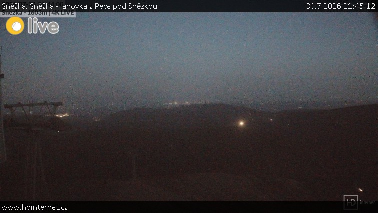 Sněžka - Sněžka - lanovka z Pece pod Sněžkou - 30.7.2026 v 21:45