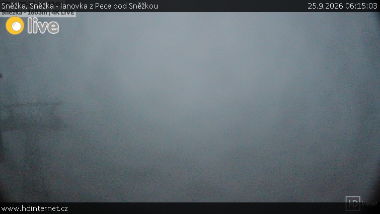 Sněžka - Sněžka - lanovka z Pece pod Sněžkou - 25.9.2026 v 06:15