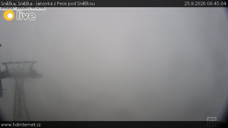 Sněžka - Sněžka - lanovka z Pece pod Sněžkou - 25.9.2026 v 08:45