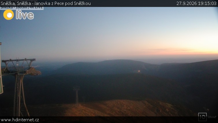 Sněžka - Sněžka - lanovka z Pece pod Sněžkou - 27.9.2026 v 19:15