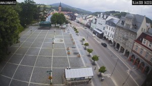 Stadt Vrchlabí - T.-G.-Masaryk-Platz - 16.6.2026 v 04:45 Stadt Vrchlabí - T.-G.-Masaryk-Platz - 16.6.2026 v 04:45