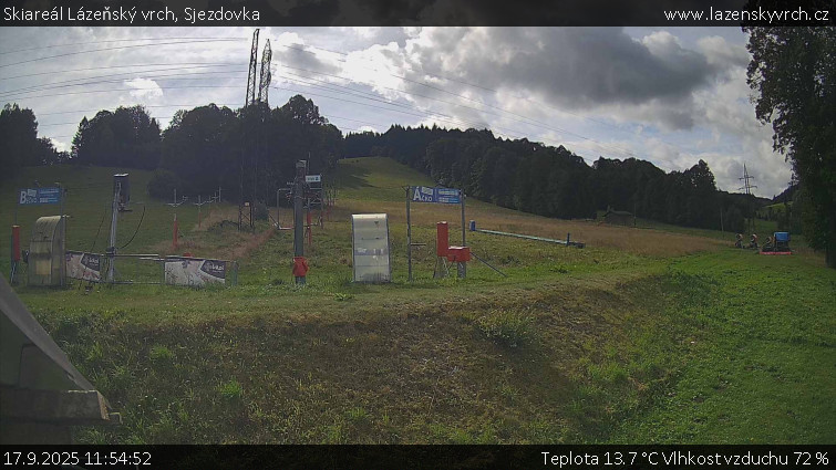 Skiareál Lázeňský vrch - Sjezdovka - 17.9.2025 v 11:54