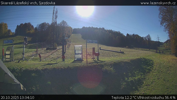 Skiareál Lázeňský vrch - Sjezdovka - 20.10.2025 v 13:34 Skiareál Lázeňský vrch - Sjezdovka - 20.10.2025 v 13:34
