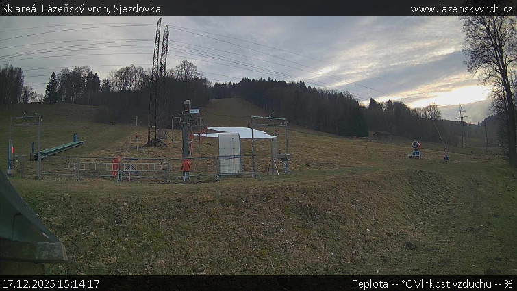 Skiareál Lázeňský vrch - Sjezdovka - 17.12.2025 v 15:14