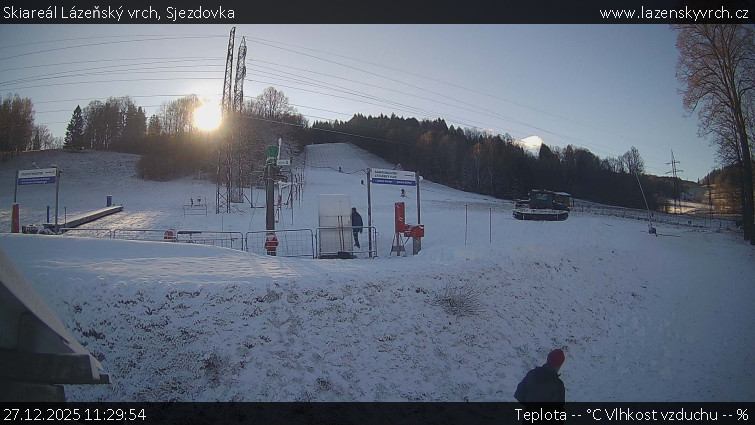 Skiareál Lázeňský vrch - Sjezdovka - 27.12.2025 v 11:29