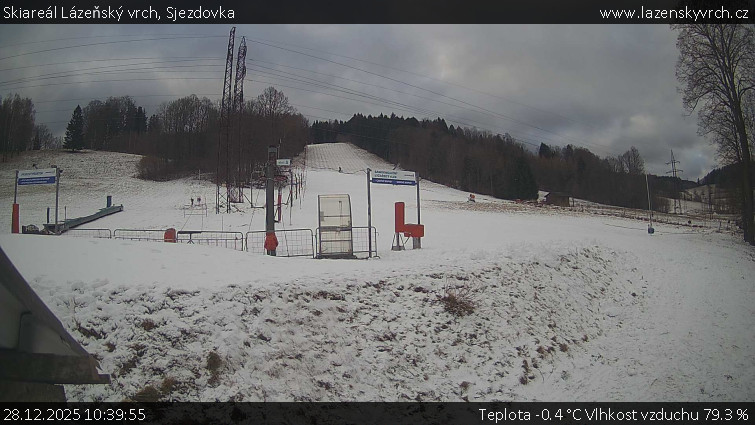 Skiareál Lázeňský vrch - Sjezdovka - 28.12.2025 v 10:39
