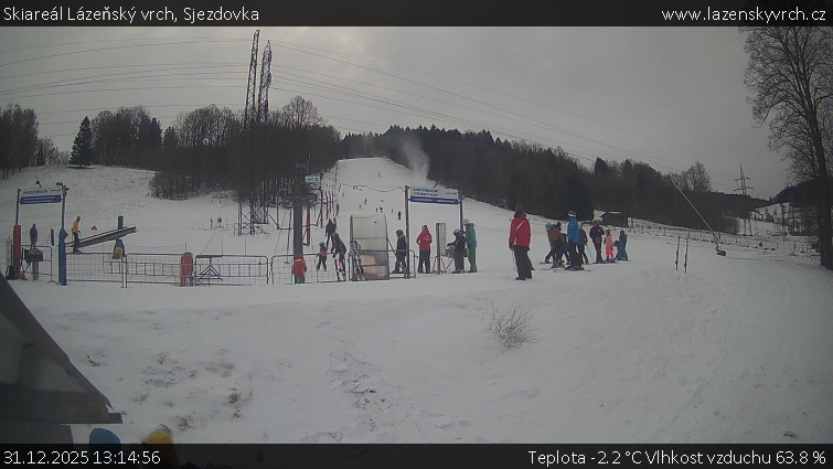 Skiareál Lázeňský vrch - Sjezdovka - 31.12.2025 v 13:14