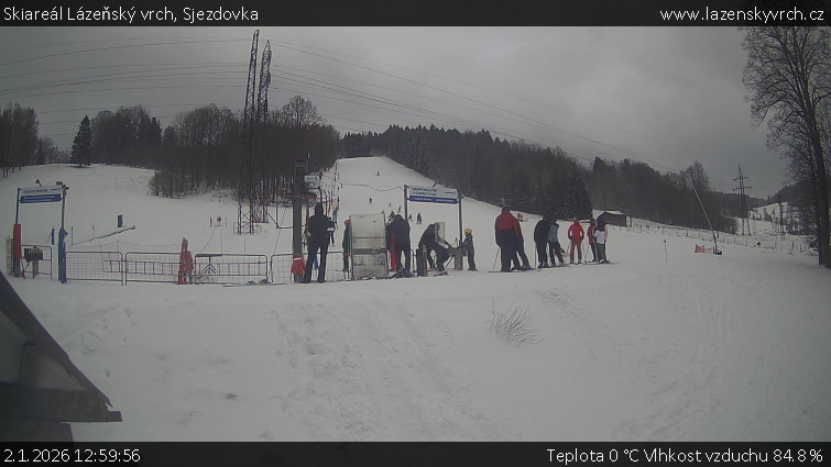 Skiareál Lázeňský vrch - Sjezdovka - 2.1.2026 v 12:59