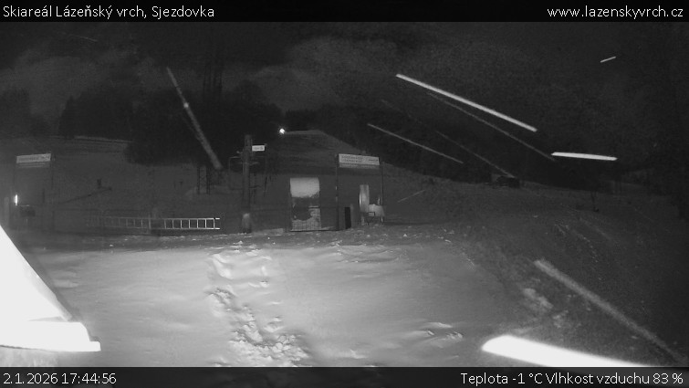 Skiareál Lázeňský vrch - Sjezdovka - 2.1.2026 v 17:44