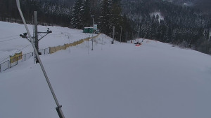 Skiareál Troják - Otočná kamera, svah A - 21.2.2026 v 08:00