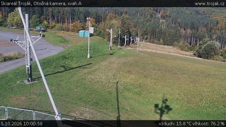Skiareál Troják - Otočná kamera, svah A - 5.10.2026 v 10:00