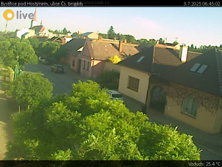 Město Bystřice pod Hostýnem - Bystřice pod Hostýnem, ulice Čs. brigády - 3.7.2025 v 06:45