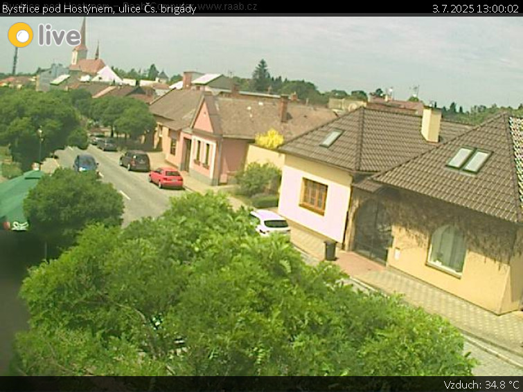 Město Bystřice pod Hostýnem - Bystřice pod Hostýnem, ulice Čs. brigády - 3.7.2025 v 13:00