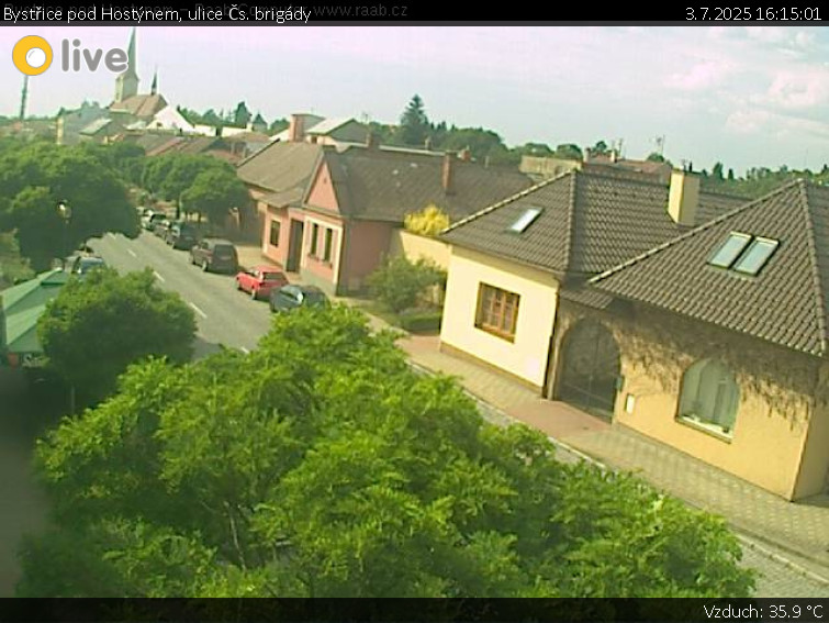 Město Bystřice pod Hostýnem - Bystřice pod Hostýnem, ulice Čs. brigády - 3.7.2025 v 16:15