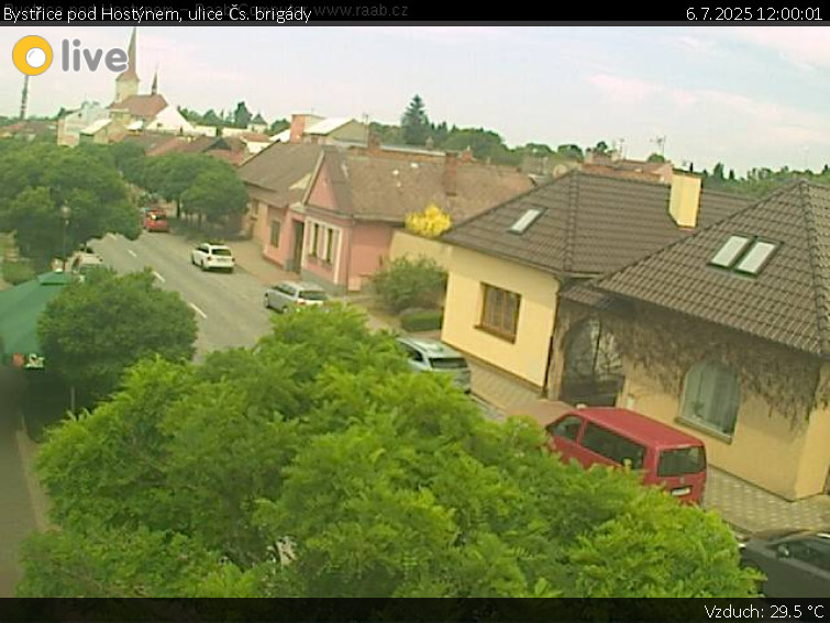 Město Bystřice pod Hostýnem - Bystřice pod Hostýnem, ulice Čs. brigády - 6.7.2025 v 12:00 Město Bystřice pod Hostýnem - Bystřice pod Hostýnem, ulice Čs. brigády - 6.7.2025 v 12:00