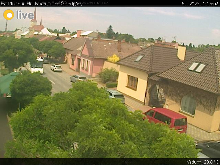 Město Bystřice pod Hostýnem - Bystřice pod Hostýnem, ulice Čs. brigády - 6.7.2025 v 12:15 Město Bystřice pod Hostýnem - Bystřice pod Hostýnem, ulice Čs. brigády - 6.7.2025 v 12:15