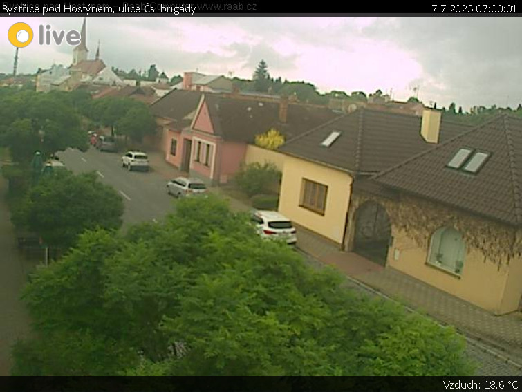 Město Bystřice pod Hostýnem - Bystřice pod Hostýnem, ulice Čs. brigády - 7.7.2025 v 07:00 Město Bystřice pod Hostýnem - Bystřice pod Hostýnem, ulice Čs. brigády - 7.7.2025 v 07:00