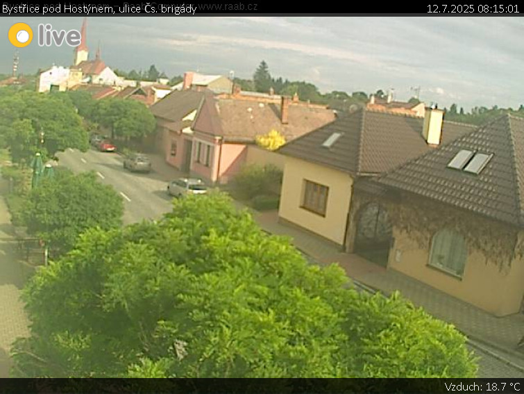 Město Bystřice pod Hostýnem - Bystřice pod Hostýnem, ulice Čs. brigády - 12.7.2025 v 08:15 Město Bystřice pod Hostýnem - Bystřice pod Hostýnem, ulice Čs. brigády - 12.7.2025 v 08:15