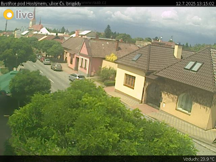 Město Bystřice pod Hostýnem - Bystřice pod Hostýnem, ulice Čs. brigády - 12.7.2025 v 13:15 Město Bystřice pod Hostýnem - Bystřice pod Hostýnem, ulice Čs. brigády - 12.7.2025 v 13:15