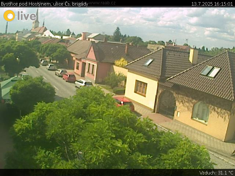 Město Bystřice pod Hostýnem - Bystřice pod Hostýnem, ulice Čs. brigády - 13.7.2025 v 16:15 Město Bystřice pod Hostýnem - Bystřice pod Hostýnem, ulice Čs. brigády - 13.7.2025 v 16:15