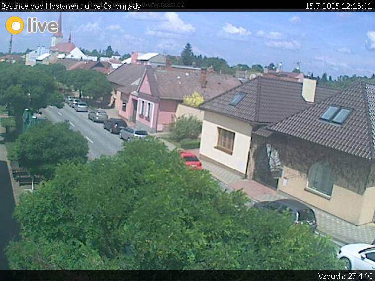 Město Bystřice pod Hostýnem - Bystřice pod Hostýnem, ulice Čs. brigády - 15.7.2025 v 12:15 Město Bystřice pod Hostýnem - Bystřice pod Hostýnem, ulice Čs. brigády - 15.7.2025 v 12:15