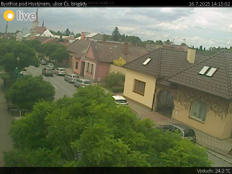Město Bystřice pod Hostýnem - Bystřice pod Hostýnem, ulice Čs. brigády - 16.7.2025 v 14:15 Město Bystřice pod Hostýnem - Bystřice pod Hostýnem, ulice Čs. brigády - 16.7.2025 v 14:15