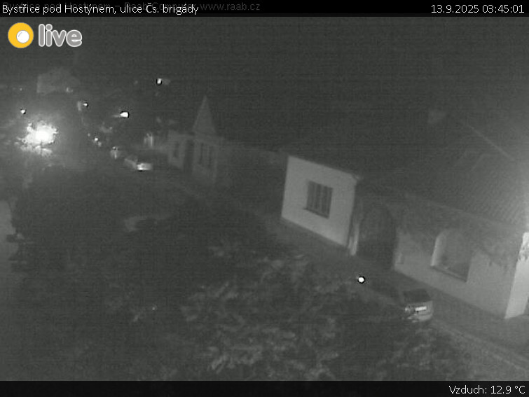 Město Bystřice pod Hostýnem - Bystřice pod Hostýnem, ulice Čs. brigády - 13.9.2025 v 03:45