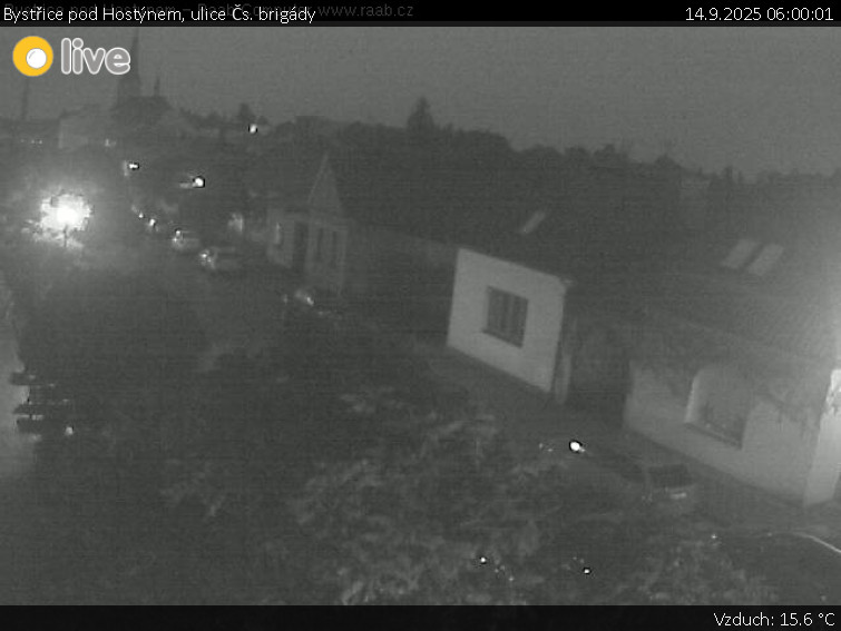 Město Bystřice pod Hostýnem - Bystřice pod Hostýnem, ulice Čs. brigády - 14.9.2025 v 06:00 Město Bystřice pod Hostýnem - Bystřice pod Hostýnem, ulice Čs. brigády - 14.9.2025 v 06:00