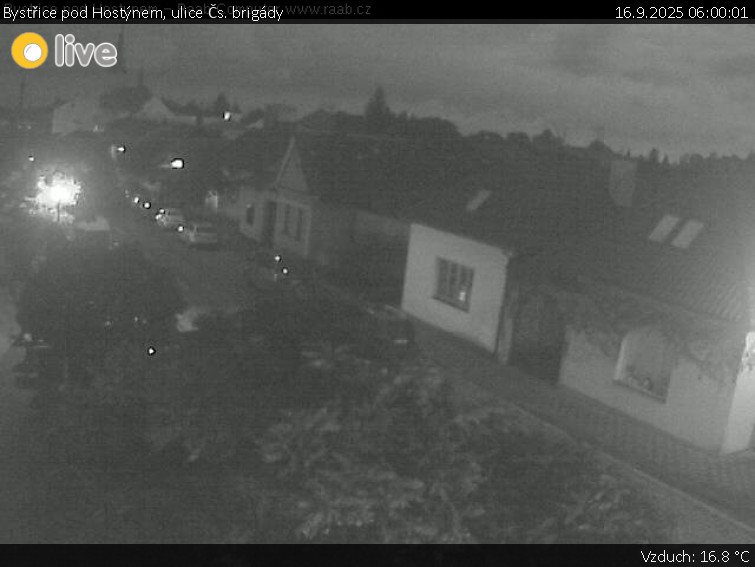 Město Bystřice pod Hostýnem - Bystřice pod Hostýnem, ulice Čs. brigády - 16.9.2025 v 06:00 Město Bystřice pod Hostýnem - Bystřice pod Hostýnem, ulice Čs. brigády - 16.9.2025 v 06:00