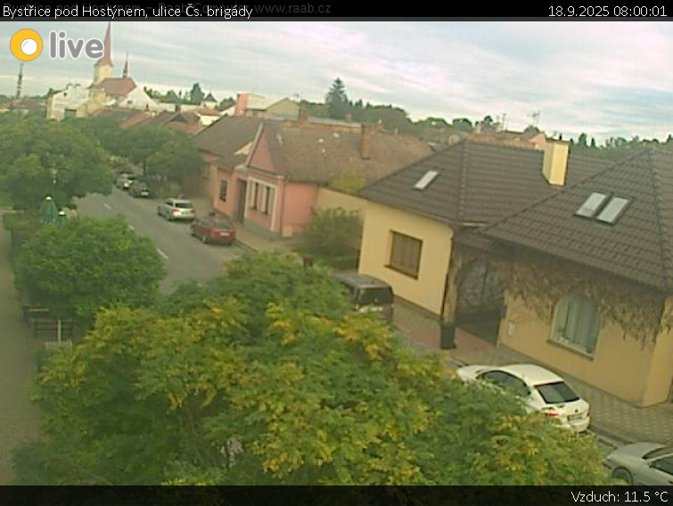 Město Bystřice pod Hostýnem - Bystřice pod Hostýnem, ulice Čs. brigády - 18.9.2025 v 08:00