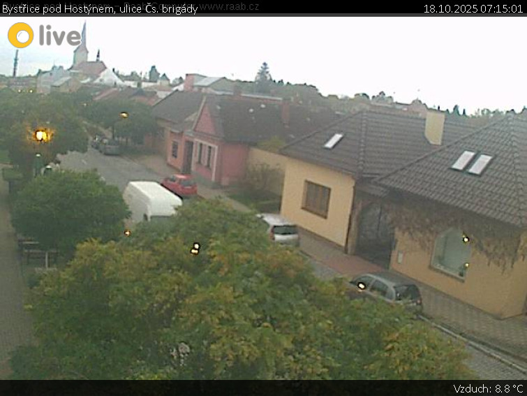 Město Bystřice pod Hostýnem - Bystřice pod Hostýnem, ulice Čs. brigády - 18.10.2025 v 07:15 Město Bystřice pod Hostýnem - Bystřice pod Hostýnem, ulice Čs. brigády - 18.10.2025 v 07:15