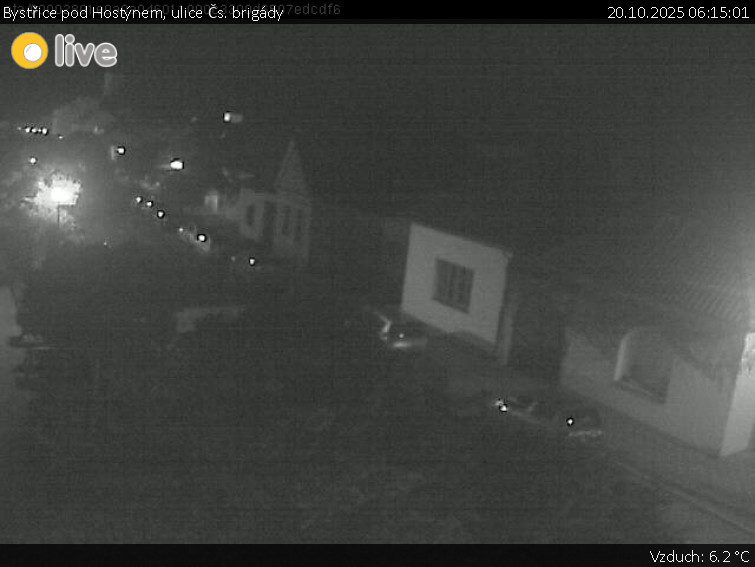 Město Bystřice pod Hostýnem - Bystřice pod Hostýnem, ulice Čs. brigády - 20.10.2025 v 06:15 Město Bystřice pod Hostýnem - Bystřice pod Hostýnem, ulice Čs. brigády - 20.10.2025 v 06:15