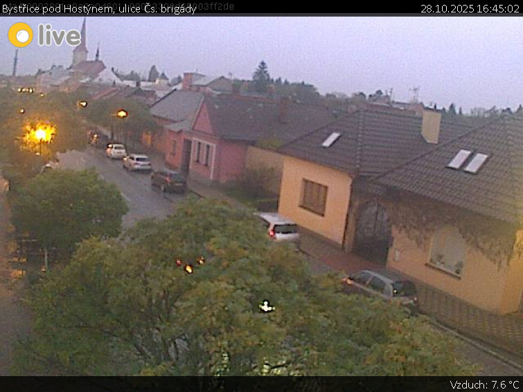 Město Bystřice pod Hostýnem - Bystřice pod Hostýnem, ulice Čs. brigády - 28.10.2025 v 16:45 Město Bystřice pod Hostýnem - Bystřice pod Hostýnem, ulice Čs. brigády - 28.10.2025 v 16:45