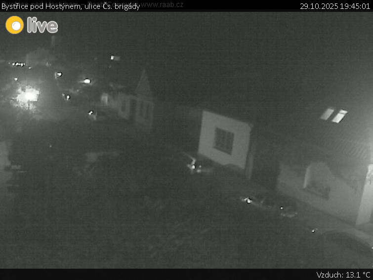 Město Bystřice pod Hostýnem - Bystřice pod Hostýnem, ulice Čs. brigády - 29.10.2025 v 19:45 Město Bystřice pod Hostýnem - Bystřice pod Hostýnem, ulice Čs. brigády - 29.10.2025 v 19:45