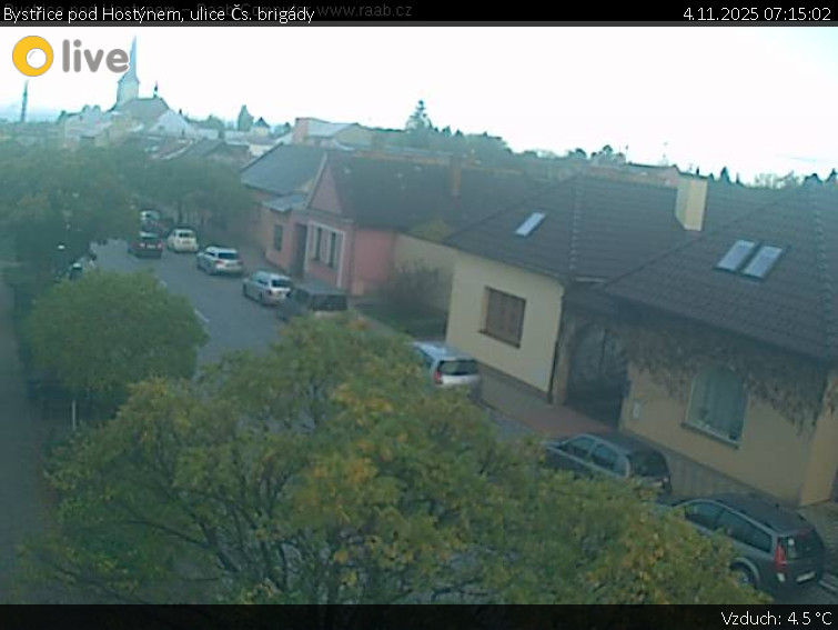 Město Bystřice pod Hostýnem - Bystřice pod Hostýnem, ulice Čs. brigády - 4.11.2025 v 07:15