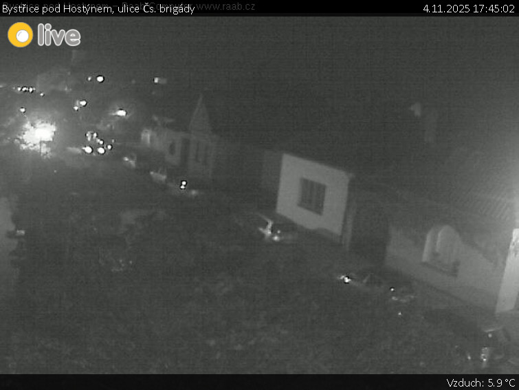Město Bystřice pod Hostýnem - Bystřice pod Hostýnem, ulice Čs. brigády - 4.11.2025 v 17:45