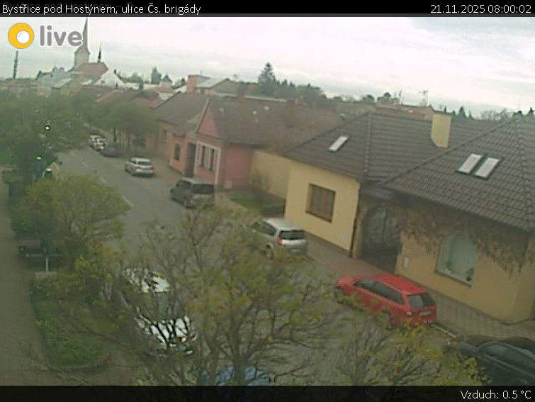 Město Bystřice pod Hostýnem - Bystřice pod Hostýnem, ulice Čs. brigády - 21.11.2025 v 08:00