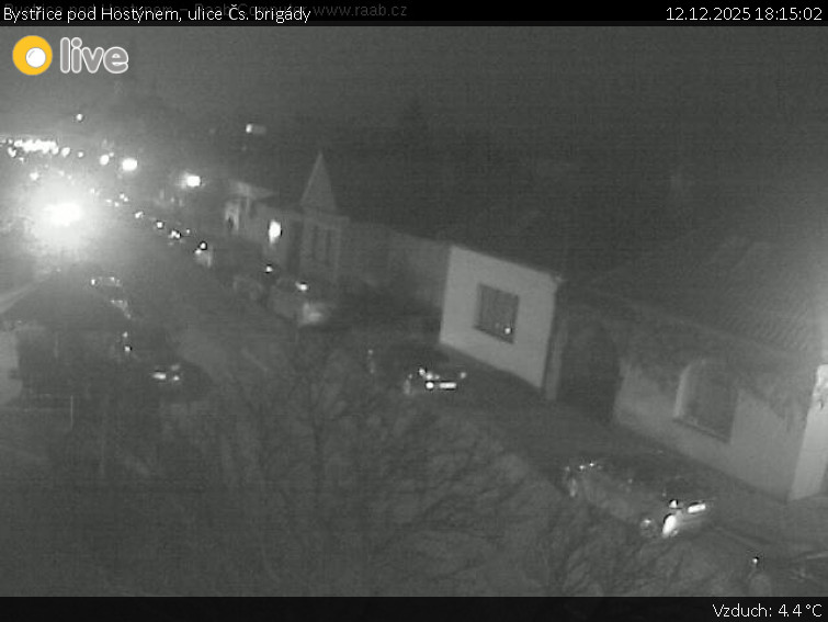 Město Bystřice pod Hostýnem - Bystřice pod Hostýnem, ulice Čs. brigády - 12.12.2025 v 18:15
