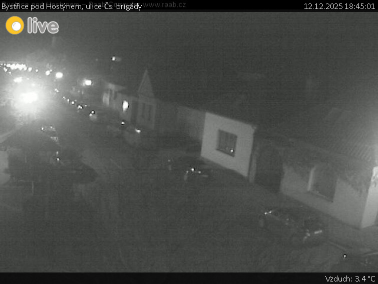 Město Bystřice pod Hostýnem - Bystřice pod Hostýnem, ulice Čs. brigády - 12.12.2025 v 18:45