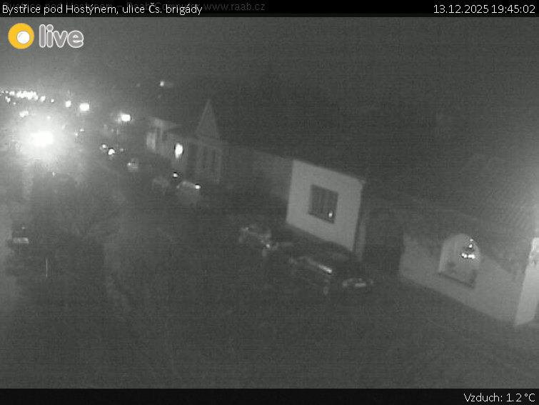 Město Bystřice pod Hostýnem - Bystřice pod Hostýnem, ulice Čs. brigády - 13.12.2025 v 19:45