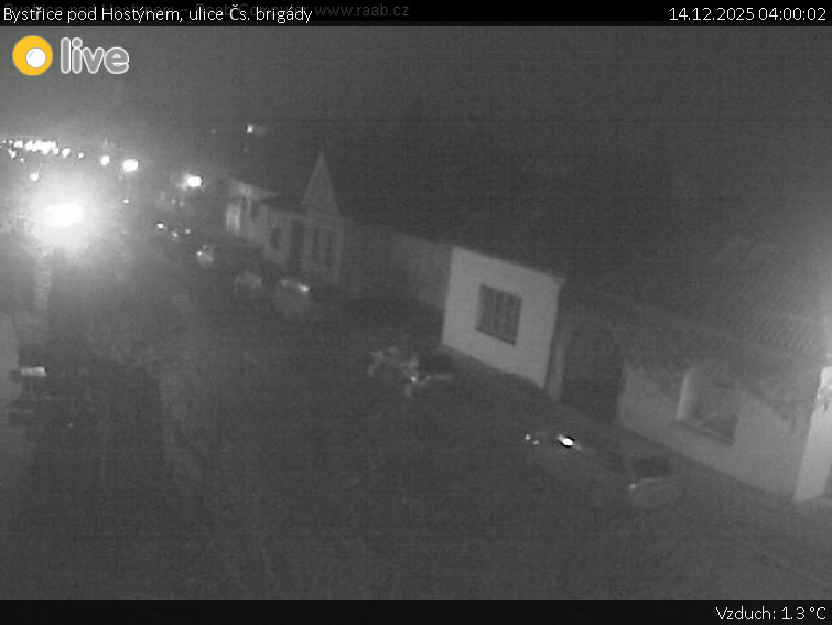 Město Bystřice pod Hostýnem - Bystřice pod Hostýnem, ulice Čs. brigády - 14.12.2025 v 04:00